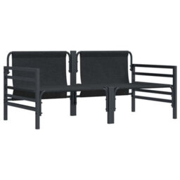 Berkfield Outdoor Furniture With Cushion 2 Pcs Anthracite Steel - thumbnail 5