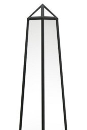 Mirroroutlet The Obelisk Black Metal Edged Mirrored Ornament 100Cm X 20Cm X 20Cm - thumbnail 3