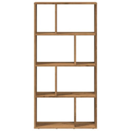 Berkfield Bookcase Artisian Oak 60X20X120 Cm Engineered Wood - thumbnail 5
