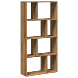 Berkfield Bookcase Artisian Oak 60X20X120 Cm Engineered Wood - thumbnail 2