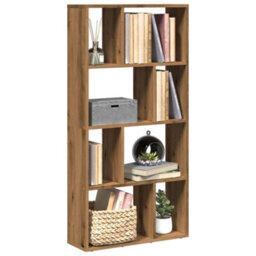 Berkfield Bookcase Artisian Oak 60X20X120 Cm Engineered Wood - thumbnail 1