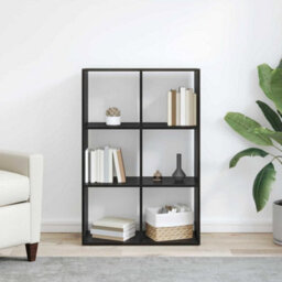 Berkfield Book Cabinet Black Oak 69.5 X 29 X 103.5 Cm Engineered Wood - thumbnail 4