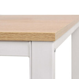 Berkfield Writing Desk 120X60X75 Cm Oak And White - thumbnail 6
