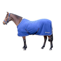 "Whitaker Rydal Standard-Neck Microsuede Horse Rug Blue (5 3"")" - thumbnail 1