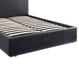 Luna 4Ft6 Double Black Ottoman Storage Bed With Gas Lift & 15Cm Thick Memory Foam Mattress - L: 203Cm X W: 153Cm X H: 88.5Cm - thumbnail 6