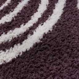 The Rugs Moodi Shaggy Purple Velvetine Rug Runner Scandinavian Thick High Pile For Living Rooms, Bedrooms, Hallways, Kitchens - thumbnail 3