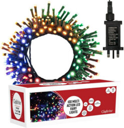 Globrite 10M 100 Led Fairy Lights Multi Colour Plug In Indoor Outdoor String Lights With 8 Modes - thumbnail 1