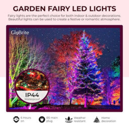Globrite 10M 100 Led Fairy Lights Multi Colour Plug In Indoor Outdoor String Lights With 8 Modes - thumbnail 4
