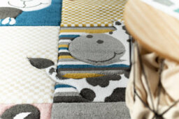 RugsX Carpet Petit Zoo Animals Cream / Grey 180X270 Cm - thumbnail 5
