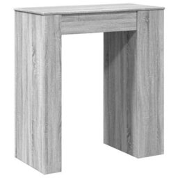 Berkfield Bar Table With Racks Grey Sonoma 95X47X103.5 Cm Engineered Wood - thumbnail 6