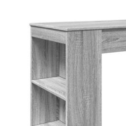 Berkfield Bar Table With Racks Grey Sonoma 95X47X103.5 Cm Engineered Wood - thumbnail 7