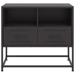 Berkfield Tv Cabinet Black 68X39X60.5 Cm Steel - thumbnail 6