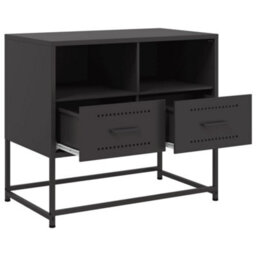 Berkfield Tv Cabinet Black 68X39X60.5 Cm Steel - thumbnail 9