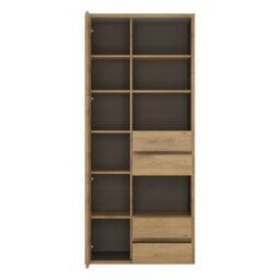 Furniture To Go Shetland Tall Wide 1 Door 4 Drawer Bookcase - thumbnail 3