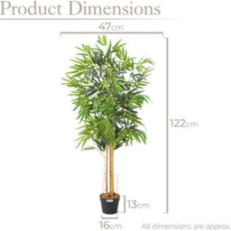 Christow Artificial Bamboo Large Potted Plant - thumbnail 7
