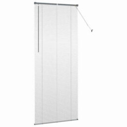 Berkfield Window Blind With Curtains Manual Dark Grey Aluminium - thumbnail 6