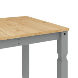 Berkfield Dining Table Corona Grey 160X80X75 Cm Solid Wood Pine - thumbnail 7