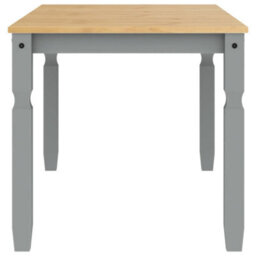 Berkfield Dining Table Corona Grey 160X80X75 Cm Solid Wood Pine - thumbnail 5