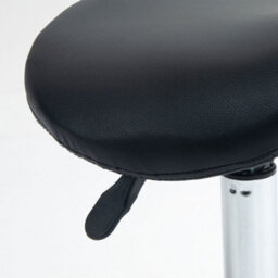 Homcom Saddle Chair, Rolling Salon Stool For Massage Spa Clinic Beauty, Black - thumbnail 9