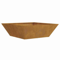 Berkfield Modern Garden Bowl Planter 50X50X15 Cm Weathering Steel - thumbnail 5