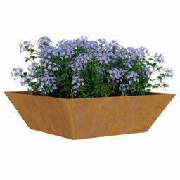 Berkfield Modern Garden Bowl Planter 50X50X15 Cm Weathering Steel - thumbnail 3
