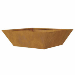 Berkfield Modern Garden Bowl Planter 50X50X15 Cm Weathering Steel - thumbnail 8