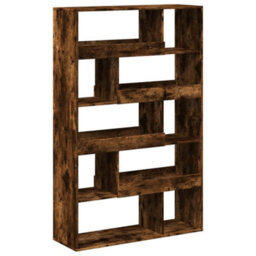 Berkfield Room Divider Smoked Oak100X33X156.5 Cm Engineered Wood - thumbnail 6