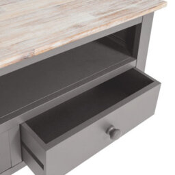 Statement Furniture Florence Dove Grey Corner Tv Unit With 2 Drawers And Shelf - thumbnail 5