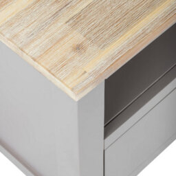 Statement Furniture Florence Dove Grey Corner Tv Unit With 2 Drawers And Shelf - thumbnail 4