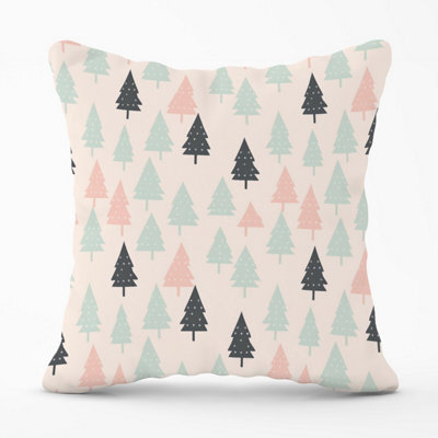 Warren Reed Designer Christmas Tree Silhouette Pattern Outdoor Cushion 45Cm X 45Cm - image 1