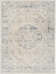 Livabliss Lillian-Washable Grey Blue Traditional Vintage Boho Living Dining Rug 200 X 275 Cm Easy Care, Non Shedding - thumbnail 2
