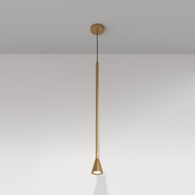 Luminosa Lighting Luminosa Maytoni Arrow Slim Pendant Ceiling Light Gold Gu10 - image 1