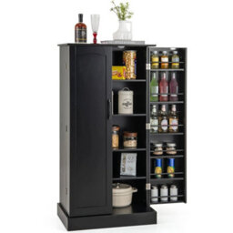 Buffet Cupboards Sideboard Pantry Cabinet W/adjustable Shelves - thumbnail 1