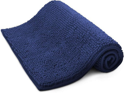 Keplin Non-Slip Microfiber Bath & Toilet Mat - 50Cm X 80Cm - Navy - image 1