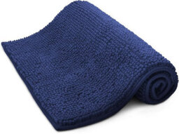Keplin Non-Slip Microfiber Bath & Toilet Mat - 50Cm X 80Cm - Navy - thumbnail 1
