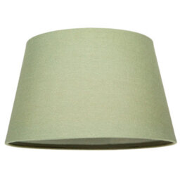 Happy Homewares Traditional 30Cm Olive Green Linen Fabric Drum Table/pendant Shade 60W Maximum - thumbnail 5