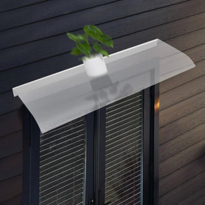 Door Canopy Awning Shelter Front Back Porch Outdoor Shade Patio Roof Rain Cover - image 1
