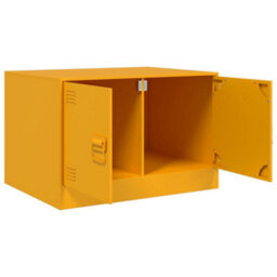 Berkfield Coffee Table Mustard Yellow 67X50X44 Cm Steel - thumbnail 7