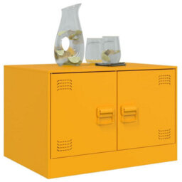 Berkfield Coffee Table Mustard Yellow 67X50X44 Cm Steel - thumbnail 4