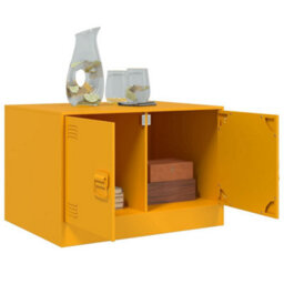 Berkfield Coffee Table Mustard Yellow 67X50X44 Cm Steel - thumbnail 5