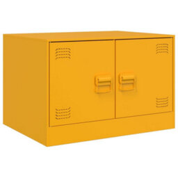 Berkfield Coffee Table Mustard Yellow 67X50X44 Cm Steel - thumbnail 2