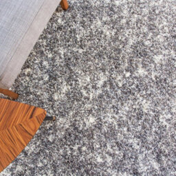 Loomed Super Soft Silver Grey Mottled Shaggy Area Rug 160X230Cm - thumbnail 3