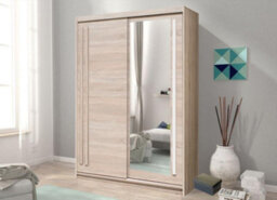 Arte Effect 2 Mirrored Sliding Door Wardrobe In Oak Sonoma - W1750mm H2160mm D590mm, Functional And Stylish - thumbnail 1