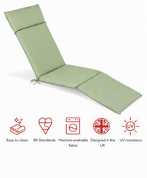 Glendale Garden & Leisure Sp Lounger Cushion Lime-Outdoor Lounger Cushion - thumbnail 1