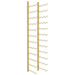 Walplus Wall Mounted Wine Rack For 36 Bottles Gold Iron - thumbnail 2