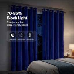 Marlow Velvet Blackout Curtains Thermal Insulated For Bedroom Living Room - thumbnail 5