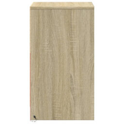 Berkfield Bedside Cabinet With Led Lights Sonoma Oak Engineered Wood - thumbnail 7