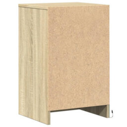 Berkfield Bedside Cabinet With Led Lights Sonoma Oak Engineered Wood - thumbnail 8