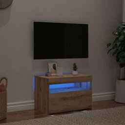 Berkfield Tv Cabinet With Led Lights Artisan Oak 60X35X40 Cm Engineered Wood - thumbnail 1