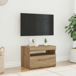 Berkfield Tv Cabinet With Led Lights Artisan Oak 60X35X40 Cm Engineered Wood - thumbnail 4